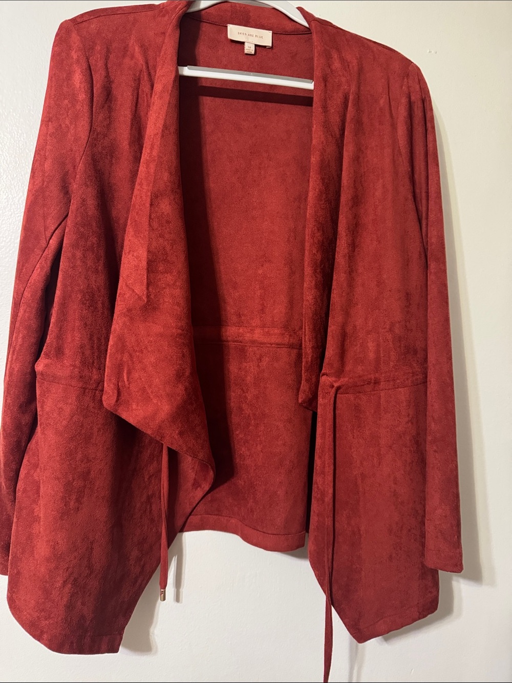 Faux suede jacket